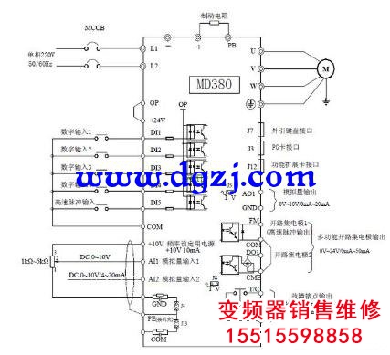 變頻器控制三相異步電機的運轉速度